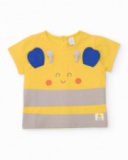 Costume da bagno in maglia per neonato con dettagli in rilievo