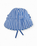 Cappellino in maglia per neonato con dettagli in rilievo