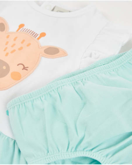 Vestito in maglia per neonato con motivo giraffe