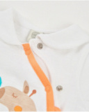 Pagliaccetto in maglia per neonato con chiusura laterale