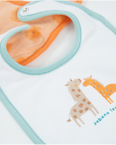 Pack di bavaglini in maglia per neonato con chiusura a pressione