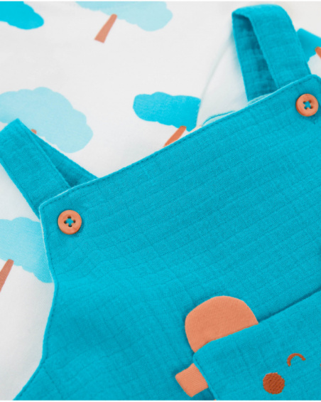 Completo in maglia per neonato con tasca anteriore