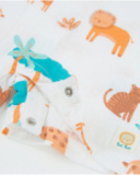 Salopette in maglia per neonato con motivo animali