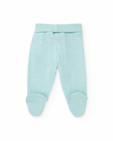 Completo in maglia per neonato con apertura laterale