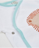 Completo in maglia per neonato con apertura laterale