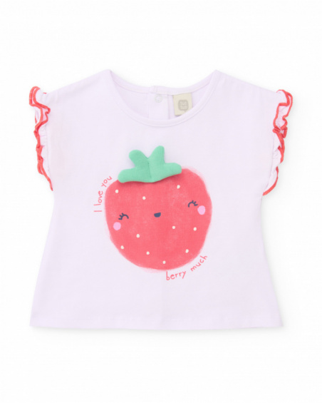 Completo in maglia per neonato con volant sul retro