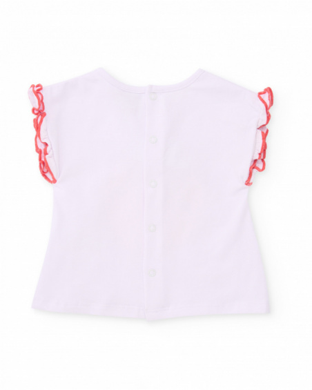 Completo in maglia per neonato con volant sul retro