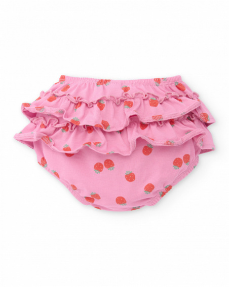 Completo in maglia per neonato con volant sul retro