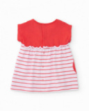 Vestito in maglia per neonato con tasca a forma di fragola