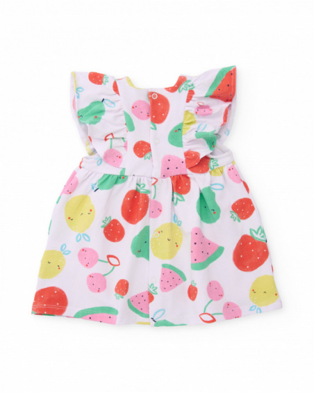 Vestito in maglia per neonato con motivo frutta