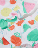 Vestito in maglia per neonato con motivo frutta