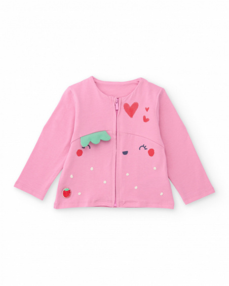 Completo in maglia tre pezzi per neonato