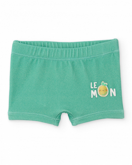 Costume da bagno in maglia per neonato con motivo fruttato