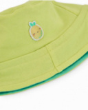 Cappellino in maglia per neonato con laccetto regolabile