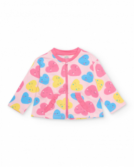 Completo in maglia tre pezzi per neonato