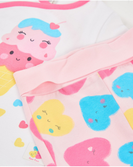 Pagliaccetto in maglia per neonato con motivo gelato