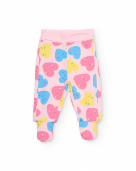 Completo in maglia per neonato con chiusura laterale