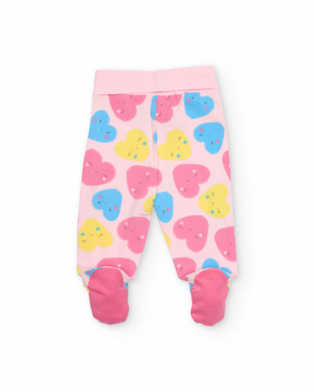 Completo in maglia per neonato con chiusura laterale