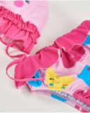 Costume da bagno neonato in tessuto con volant decorativo