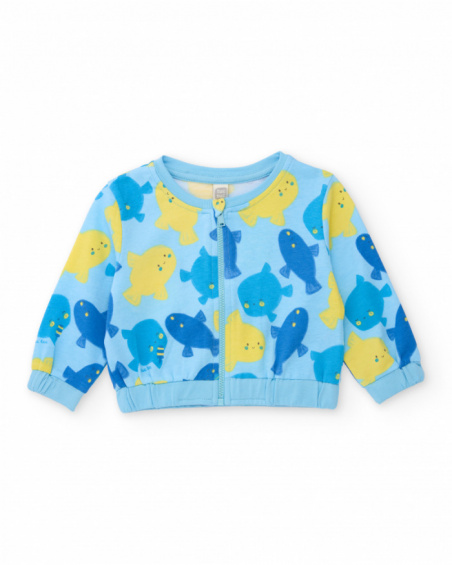 Completo in maglia tre pezzi per neonato