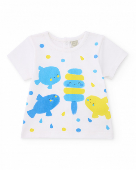 Completo in maglia per neonato con tasche frontali