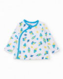 Completo in maglia per neonato con stampa di pesciolini