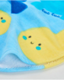 Asciugamano poncho in maglia per neonato con cappuccio