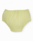 Vestito neonato in tessuto con texture a pois