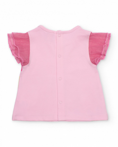 Completo in maglia per neonato con maniche in tulle