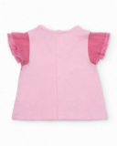 Completo in maglia per neonato con maniche in tulle