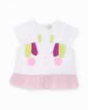 Completo in maglia per neonato con volant in tulle