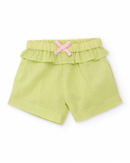 Completo in maglia per neonato con volant in tulle