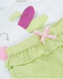 Completo in maglia per neonato con volant in tulle