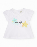 Completo in maglia per neonato a righe