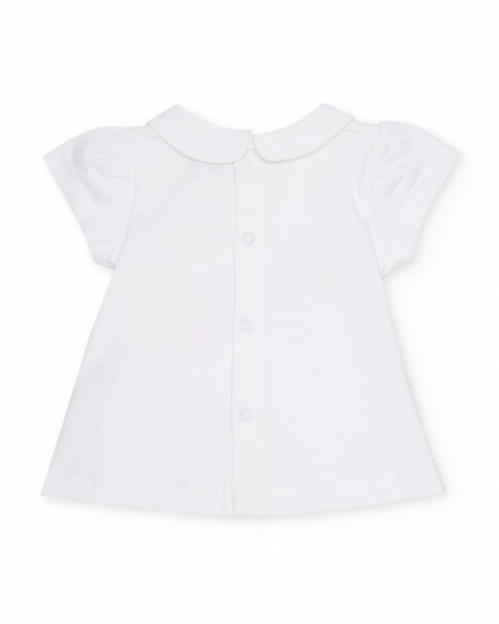 Completo in maglia per neonato a righe