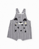 Completo in maglia per neonato a righe