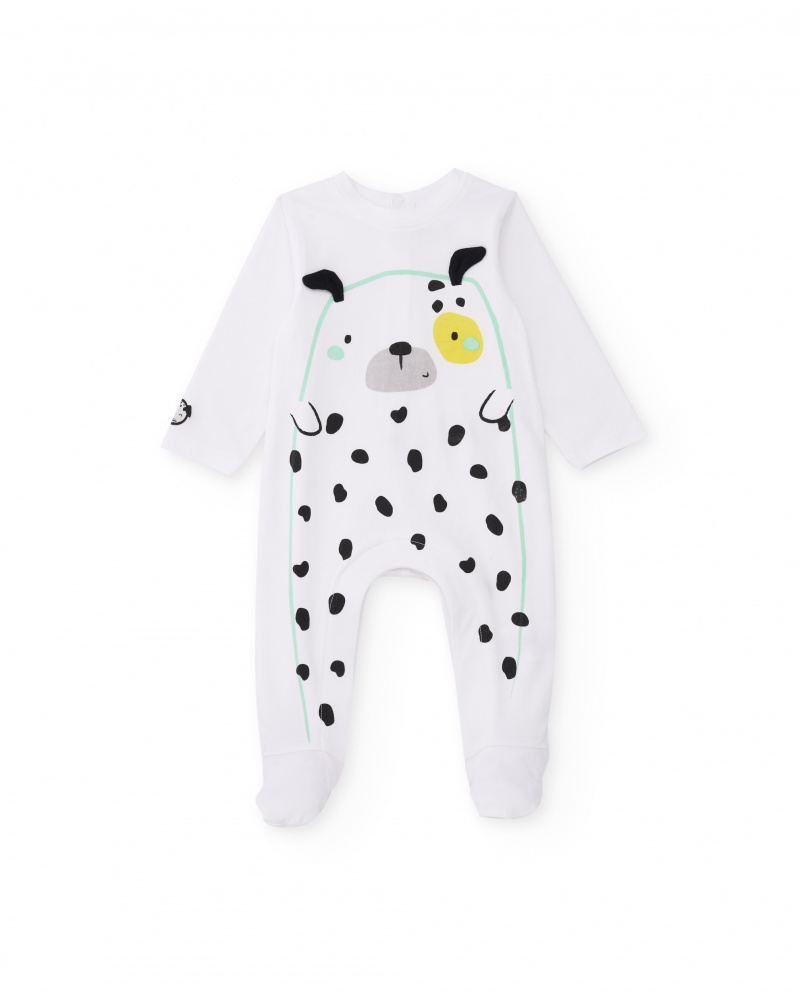 Pagliaccetto in maglia per neonato a maniche lunghe