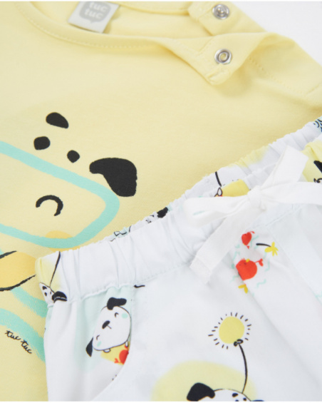 Completo in maglia per neonato con chiusura sulla spalla