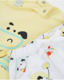 Completo in maglia per neonato con chiusura sulla spalla