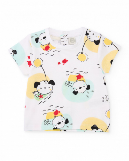 Completo in maglia per neonato con tasche anteriori