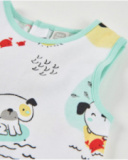 Pagliaccetto in maglia per neonato senza maniche