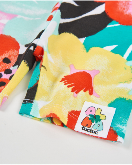 Leggings da bambina in maglia dallo stile allegro