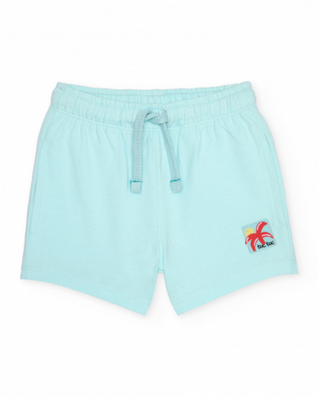 Bermuda da bambino in maglia con coulisse regolabile