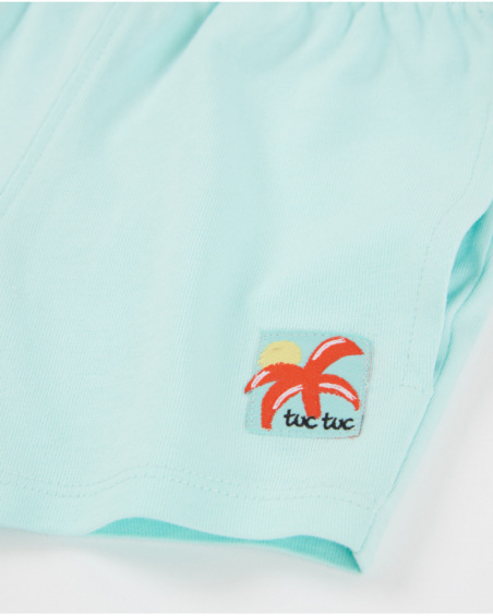 Bermuda da bambino in maglia con coulisse regolabile