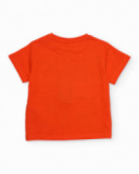 T-shirt da bambino in maglia con taschino applicato