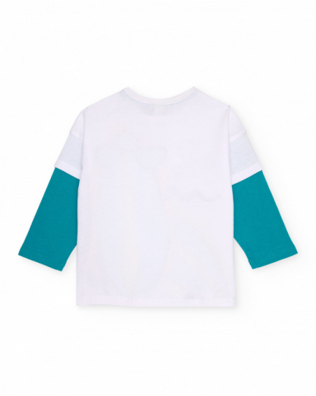 T-shirt da bambino in maglia a maniche lunghe