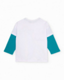 T-shirt da bambino in maglia a maniche lunghe