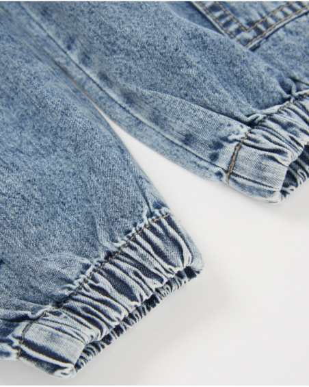 Pantaloni da bambino in tessuto in denim