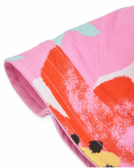 Cappellino da bambina in maglia con design reversibile