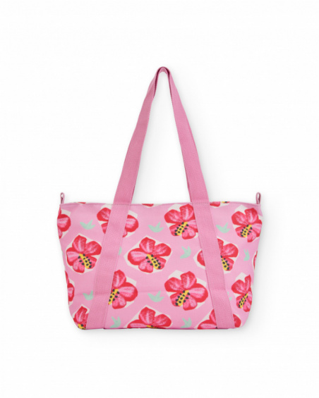 Borsa da bambina in tessuto con chiusura con zip